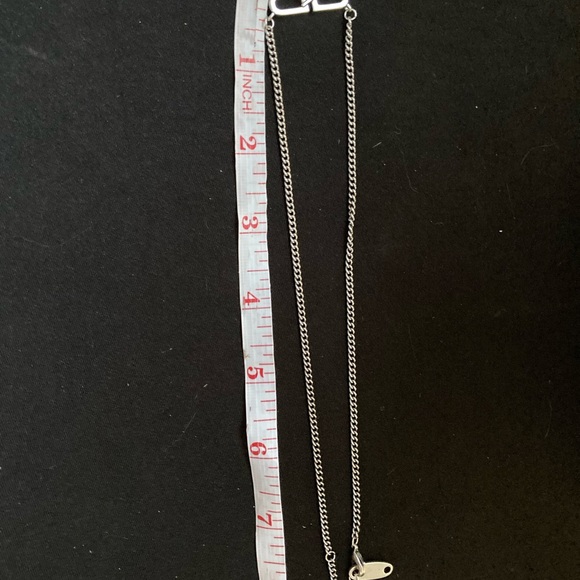 Balenciaga Silver Necklace with logo Pendant - Picture 4 of 5